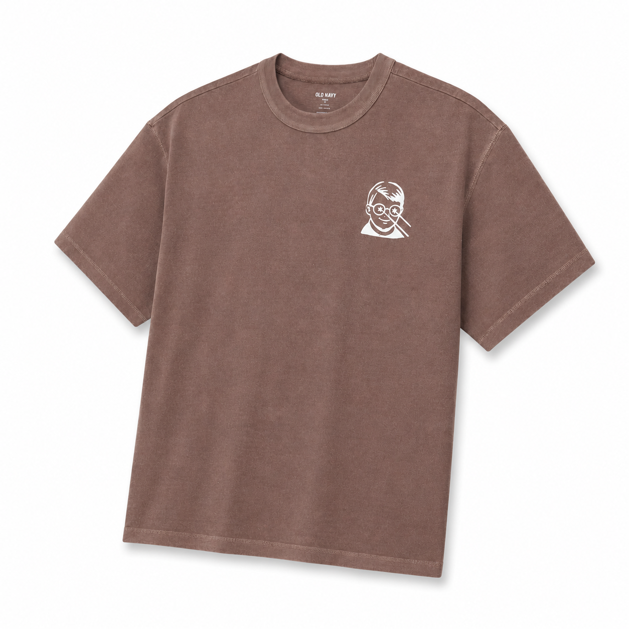 Jesse Eats A Lot shirt — front, brown